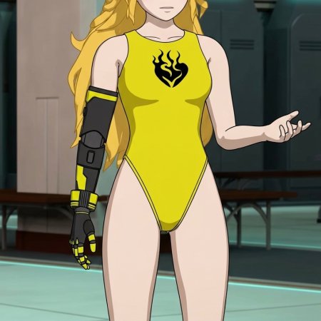 ai generated, rwby, yang xiao long, 1girls, female, leotard