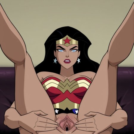 pozbirt, ai generated, wonder woman, diana prince, big breasts, blush